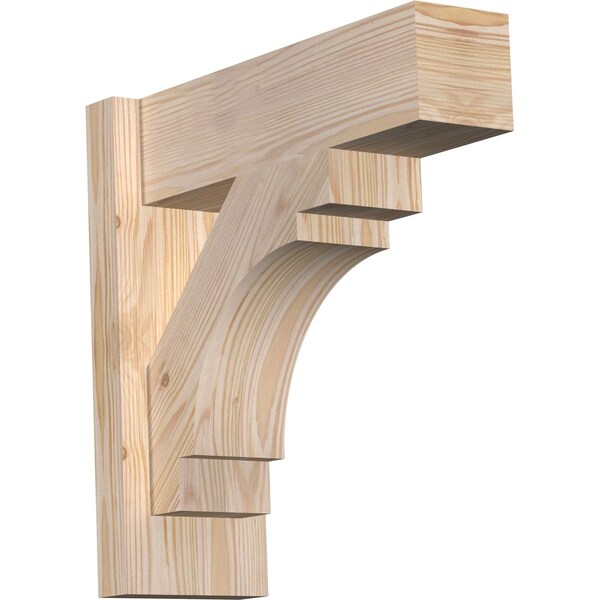 Ekena Millwork Merced Block Smooth Outlooker, Douglas Fir, 5 1/2"W x 16"D x 16"H OUT06X16X16MRC05SDF - main